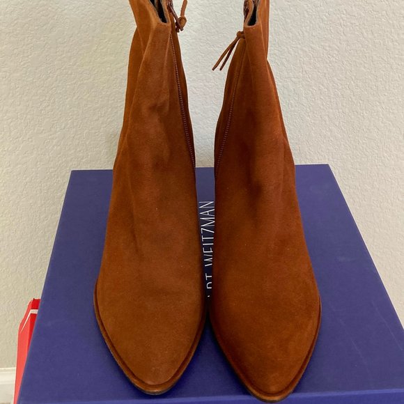 New STUART WEITZMAN Notazzie Suede Bootie - Picture 5 of 10